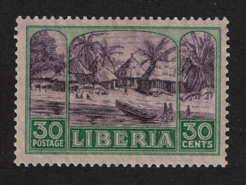 Liberia Village 30c 1921 MNH SG#408 MI#197 Sc#189