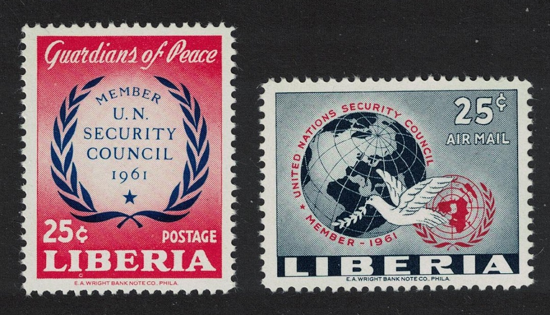 Liberia Membership of UN Security Council 2v 1961 MNH SG#841-842