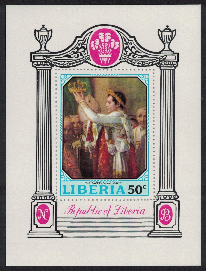 Liberia Birth Bicentenary of Napoleon Bonaparte MS 1970 MNH SG#MS1040