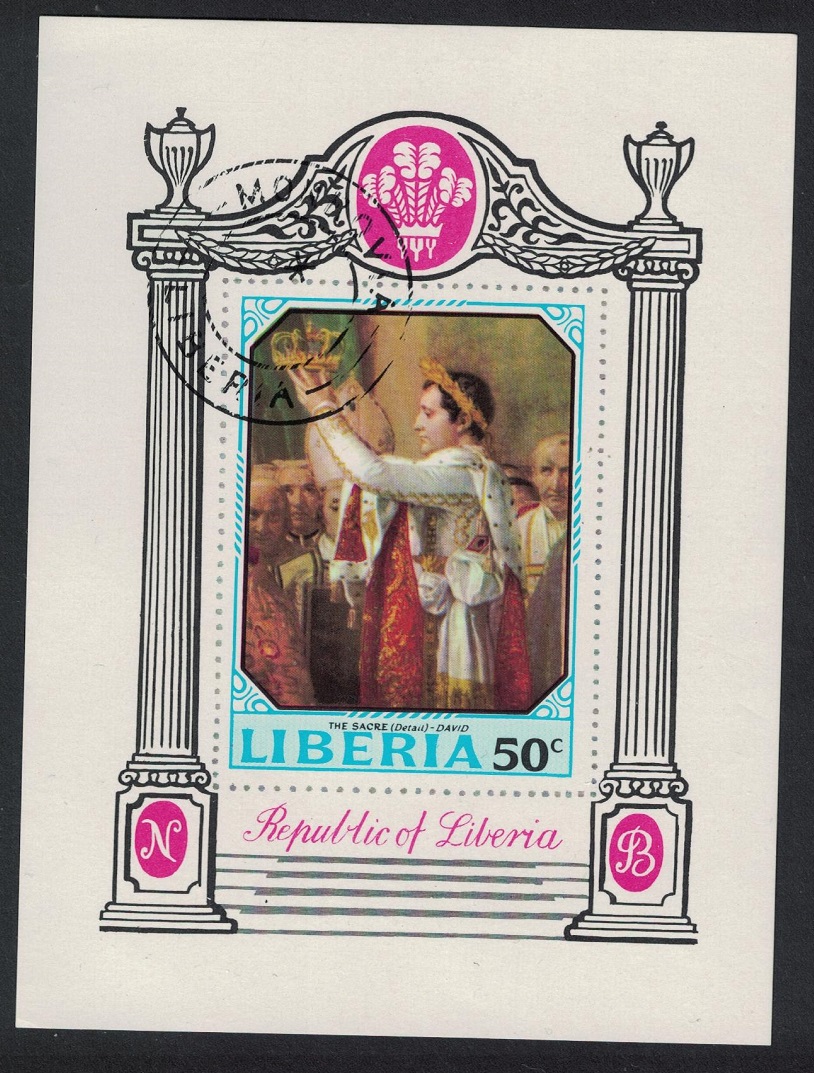 Liberia Birth Bicentenary of Napoleon Bonaparte MS 1970 CTO SG#MS1040