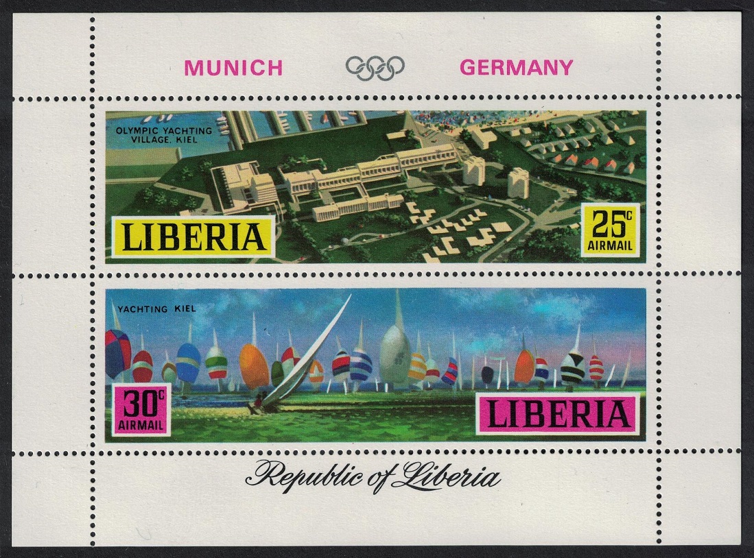 Liberia Olympic Games Munich 1972 MS 1971 MNH SG#MS1073 Sc#C192