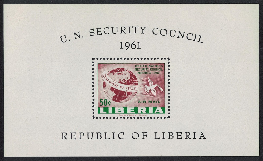 Liberia Membership of UN Security Council MSs 1961 MNH SG#MS843