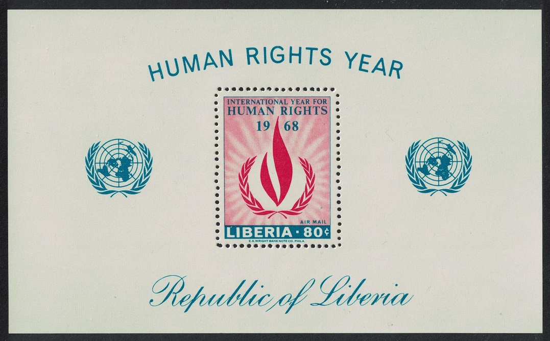 Liberia Human Rights Year MS 1968 MNH SG#MS983 Sc#C179