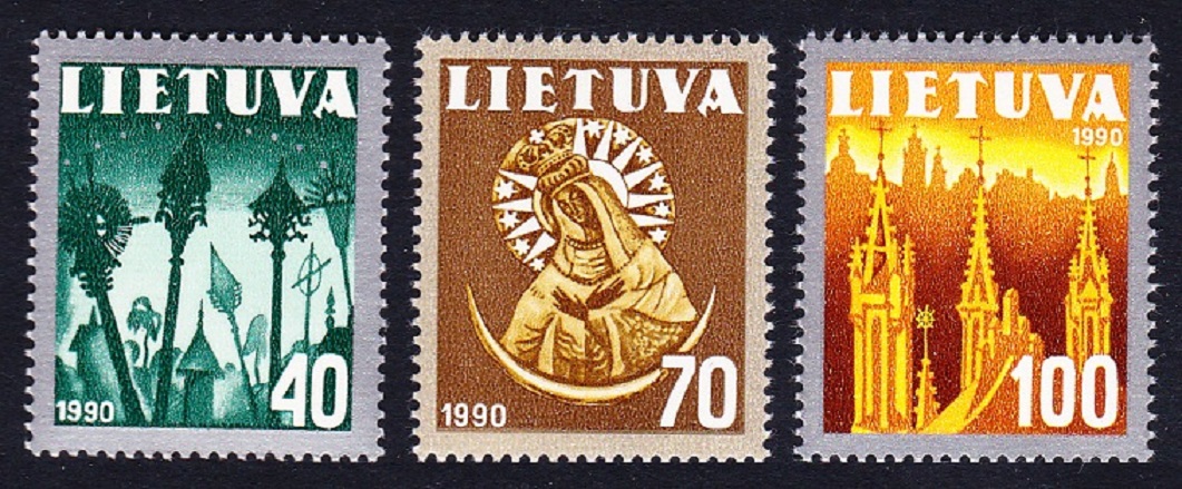 Lithuania Christianity 3v 1991 MNH SG#483-485 Sc#390-392