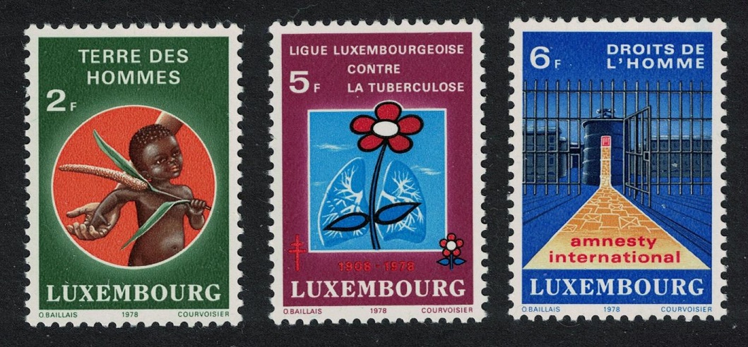 Luxembourg Solidarity 3v 1978 MNH SG#1009-1011 MI#972-974