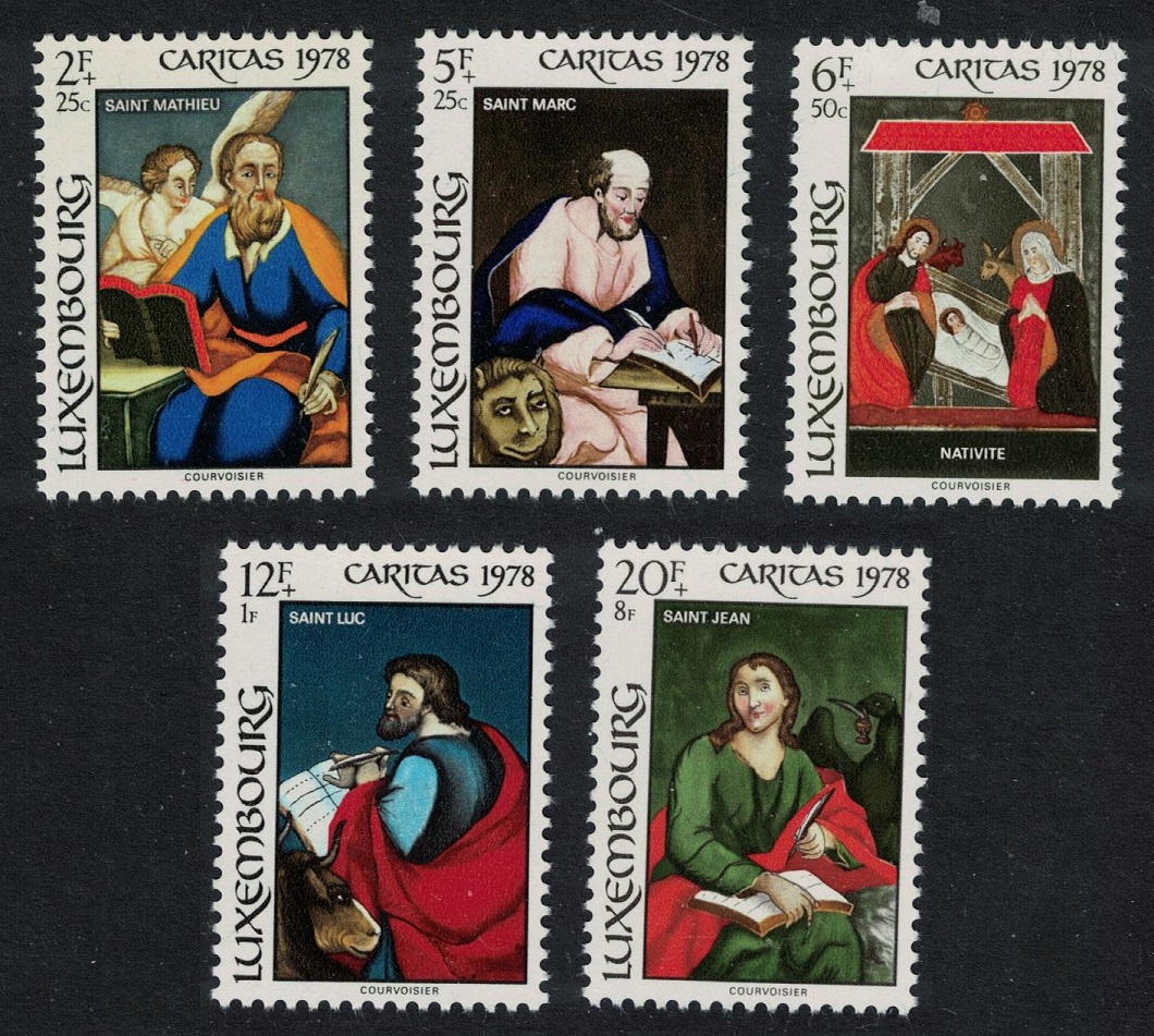 Luxembourg Glass Paintings 1st series 5v 1978 MNH SG#1013-1017 MI#976-980