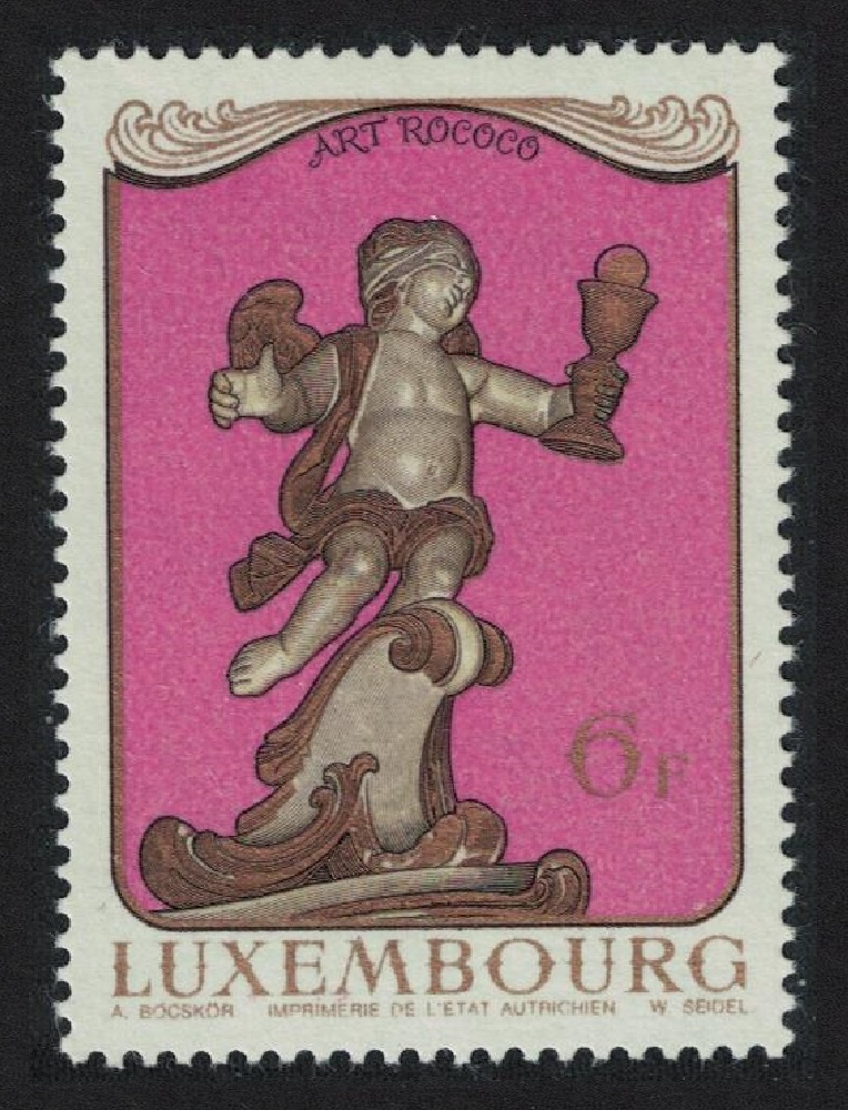 Luxembourg Blindfolded Cherub with Chalice Rococo Art 1979 MNH SG#1031 MI#994