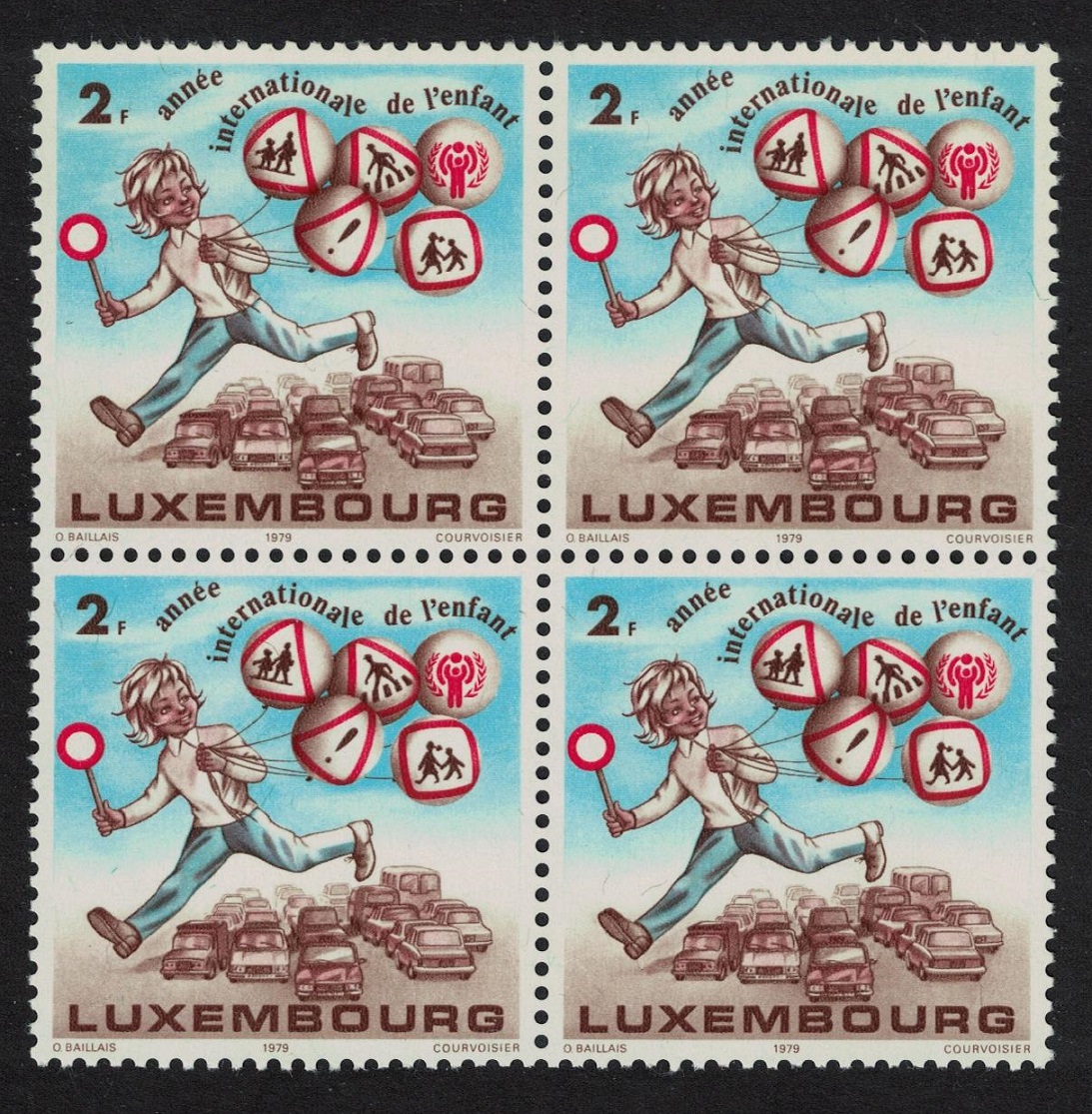 Luxembourg International Year of the Child Block of 4 1979 MNH SG#1033 MI#996