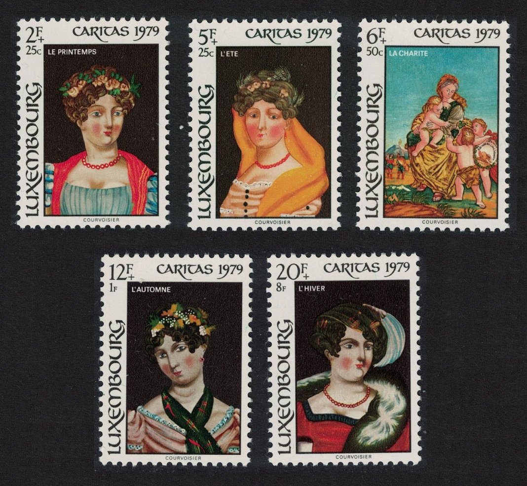 Luxembourg Glass Paintings 2nd series 5v 1979 MNH SG#1035-1039 MI#998-1002