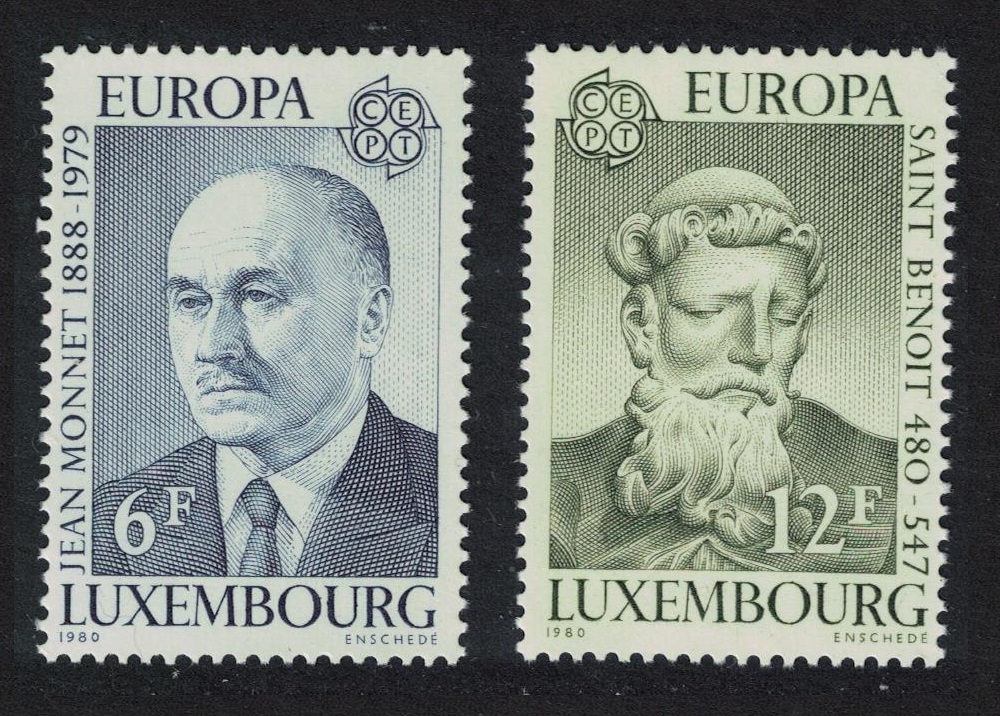 Luxembourg Famous People Europa 2v 1980 MNH SG#1046-1047 MI#1009-1010