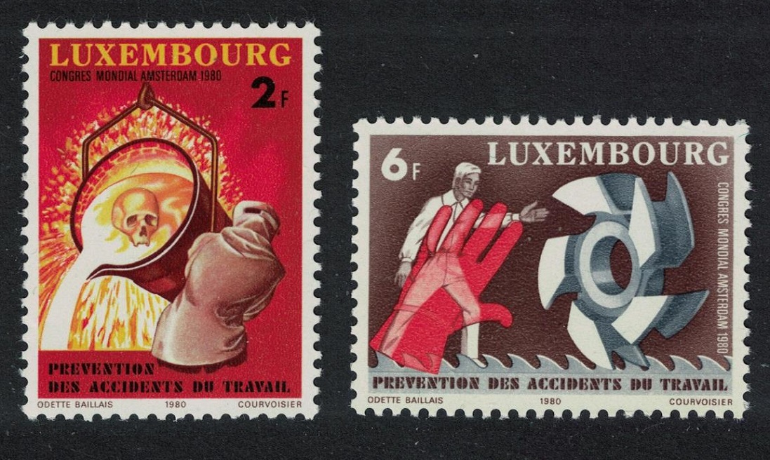 Luxembourg Prevention of Accidents 2v 1980 MNH SG#1049-1050 MI#1012-1013