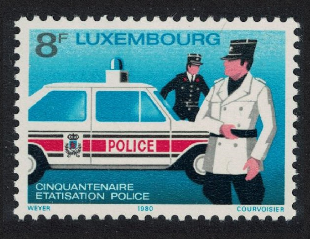 Luxembourg National Police Force Block of 4 1980 MNH SG#1054 MI#1017