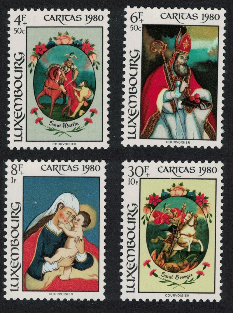 Luxembourg Glass Paintings 3rd series 4v 1980 MNH SG#1055-1058 MI#1018-1021