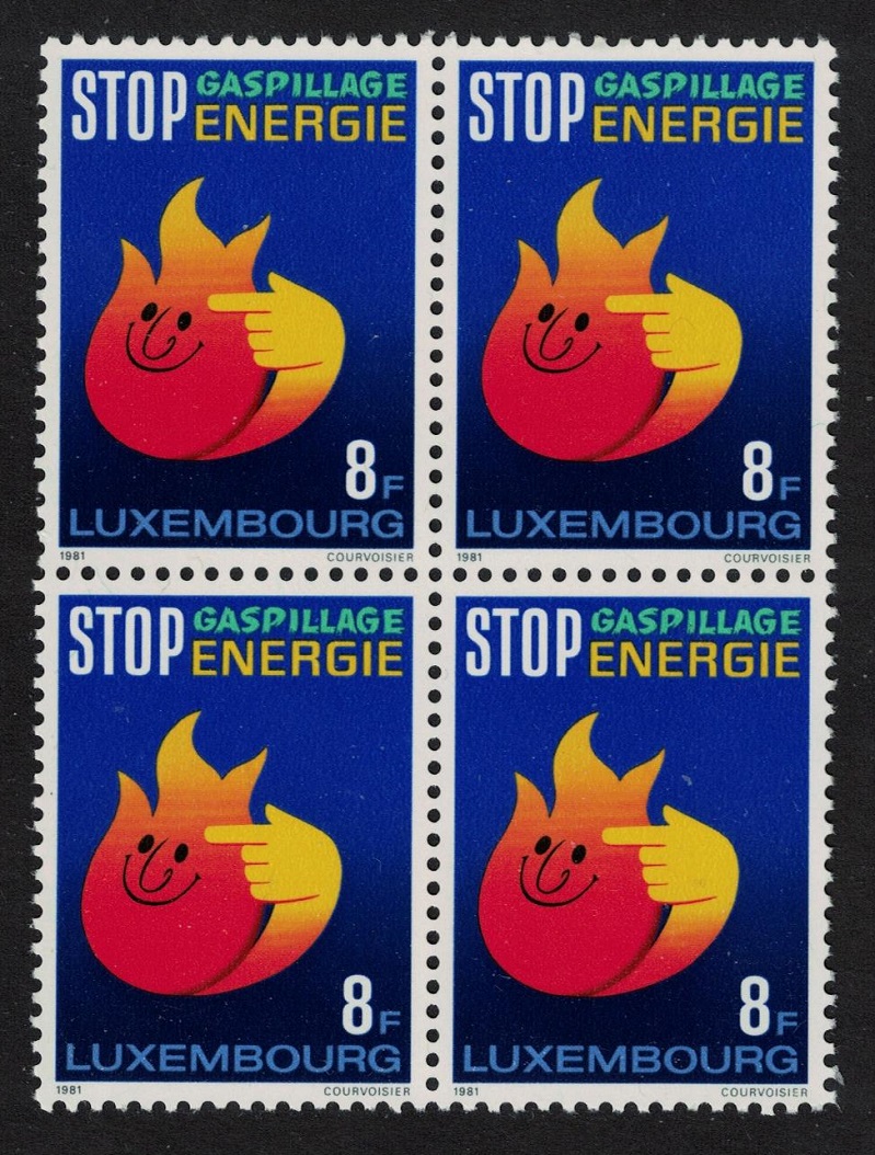 Luxembourg Energy Conservation Block of 4 1981 MNH SG#1075 MI#1040