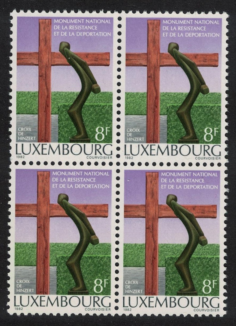 Luxembourg Resistance and Deportation Block of 4 1982 MNH SG#1085