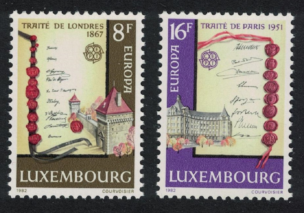 Luxembourg Historic Events Europa 2v 1982 MNH SG#1086-1087 MI#1052-1053