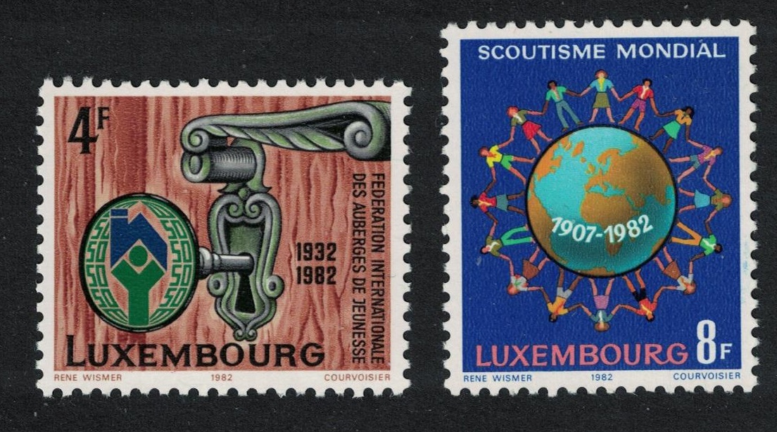 Luxembourg Scouting Key in Lock Anniversaries 2v 1982 MNH SG#1094-1095 MI#1060-1061