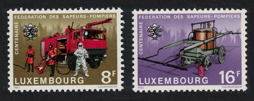 Luxembourg Firemen Fire Brigades 2v 1983 MNH SG#1102-1103 MI#1068-1069