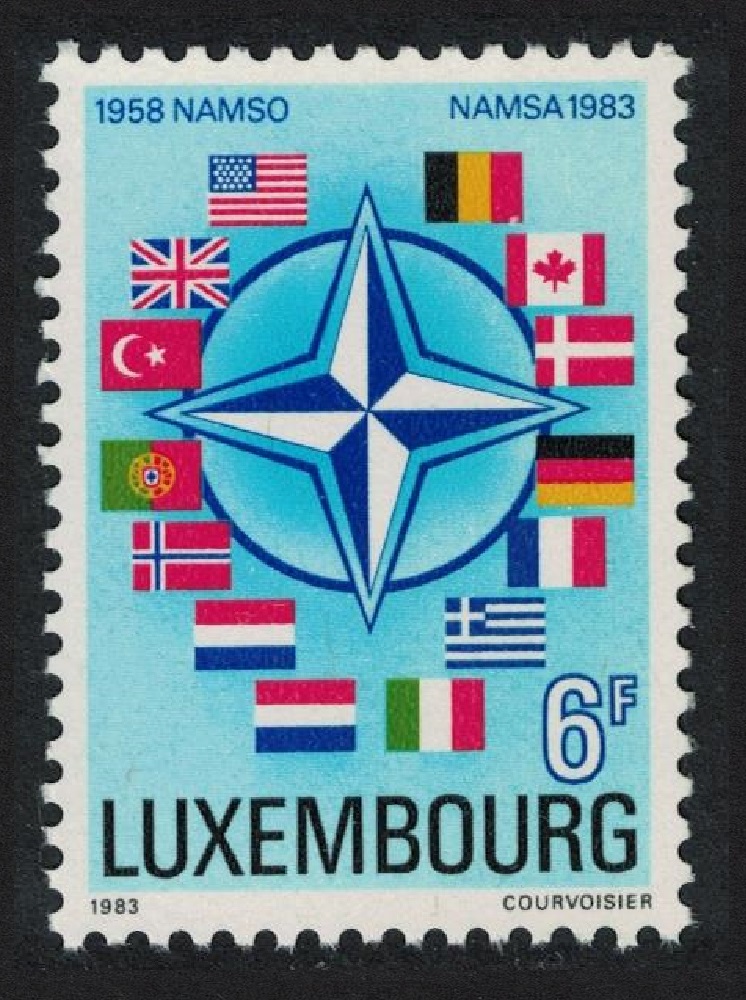 Luxembourg NATO Flags of member countries 1983 MNH SG#1105 MI#1071