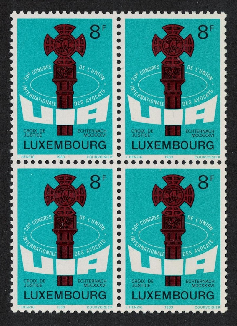 Luxembourg International Union of Barristers Block of 4 1983 MNH SG#1106 MI#1072