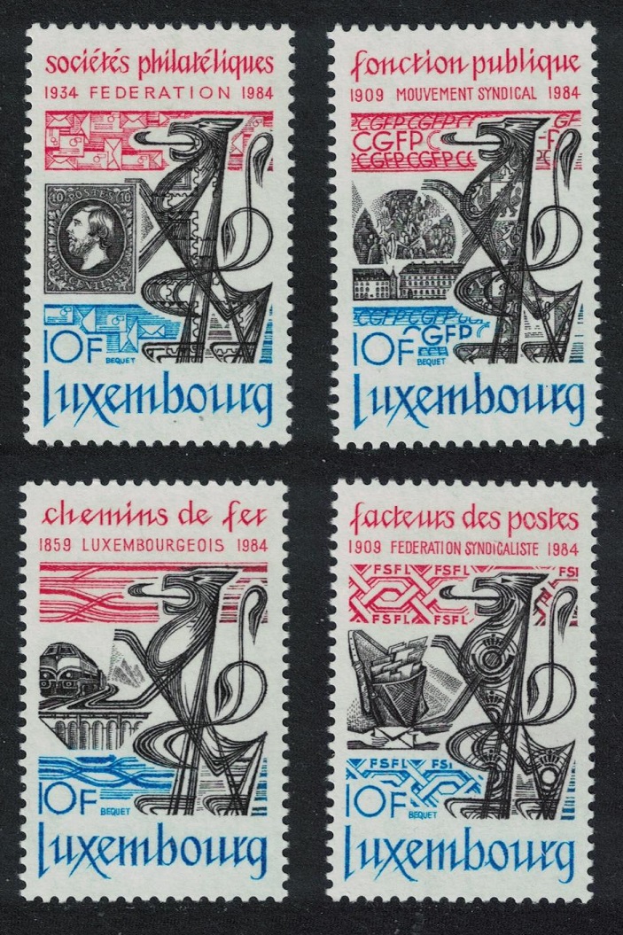 Luxembourg Anniversaries 4v 1984 MNH SG#1124-1127 MI#1091-1094