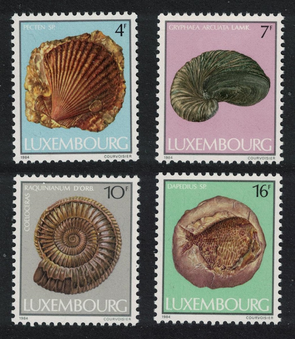 Luxembourg Fossils Natural History Museum 4v 1984 MNH SG#1138-1141 MI#1107-1110