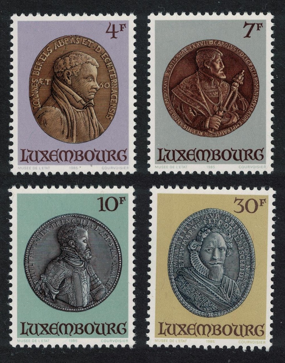 Luxembourg Portrait Medals in State Museum 4v 1985 MNH SG#1150-1153 MI#1117-1120