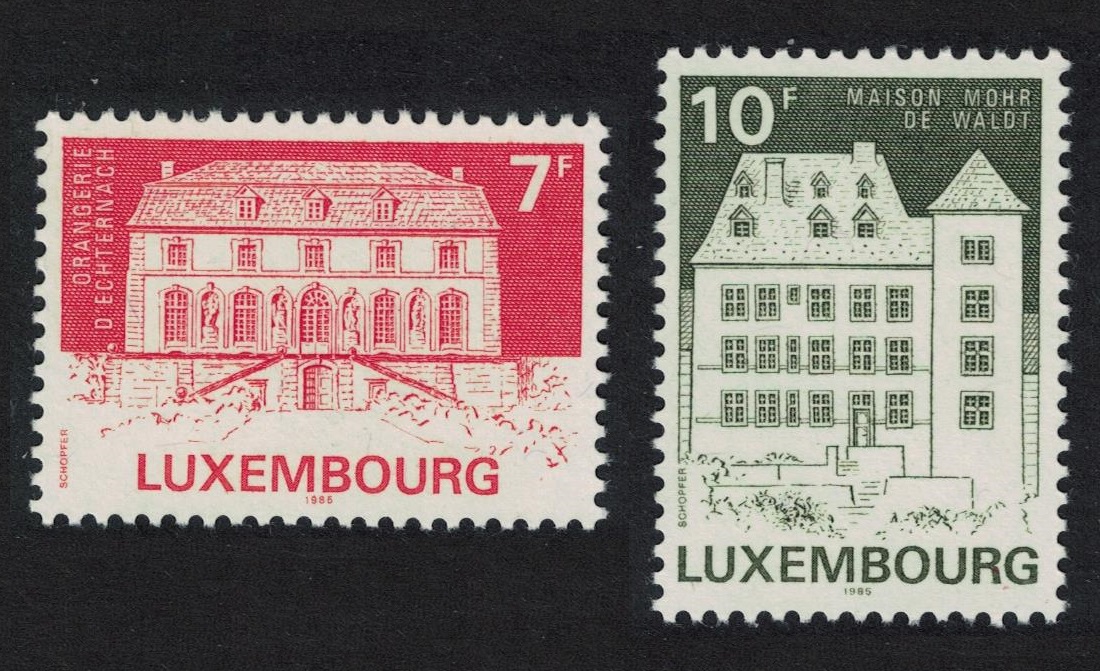 Luxembourg Classified Monuments 2v 1985 MNH SG#1165-1166 MI#1131-1132