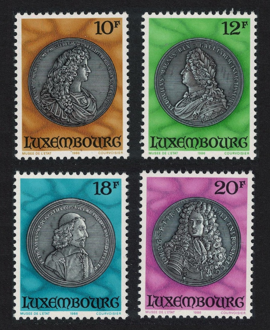 Luxembourg Portrait Medals in State Museum 4v 1986 MNH SG#1173-1176 MI#1143-1146