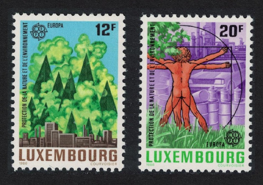 Luxembourg Nature conservation Europa 2v 1986 MNH SG#1180-1181 MI#1151-1152