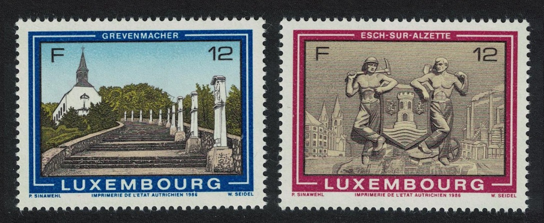 Luxembourg Tourism 2v 1986 MNH SG#1188-1189 MI#1160-1161