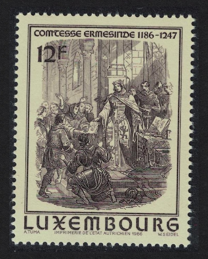 Luxembourg Countess Ermesinde 2v 1986 MNH SG#1190 MI#1158