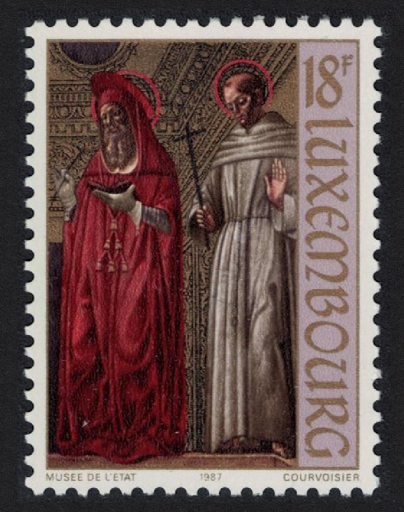 Luxembourg &#39;St Jerome and St Francis of Assisi&#39; Painting 1987 MNH SG#1204 MI#1179