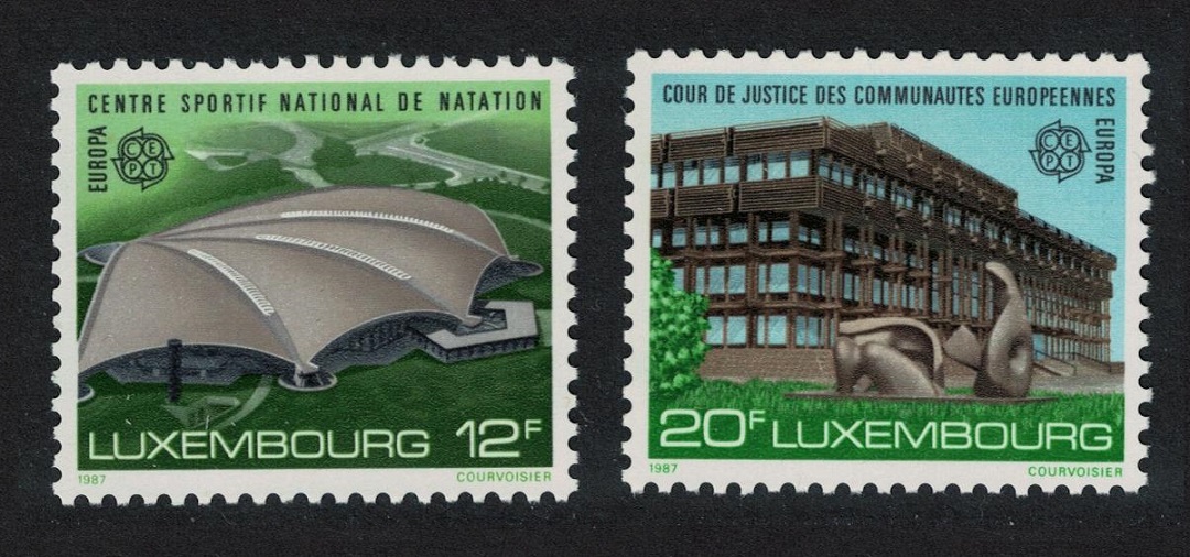 Luxembourg Europa Architecture 2v 1987 MNH SG#1205-1206 MI#1174-1175