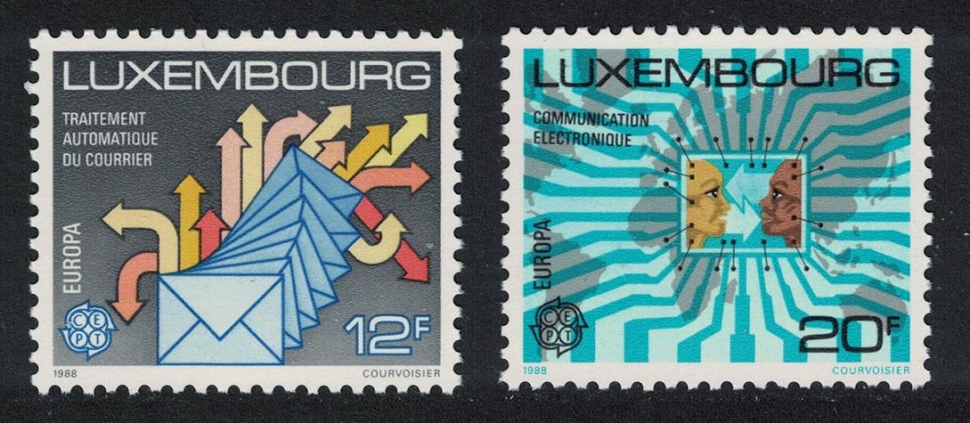 Luxembourg Europa Transport and Communications 2v 1988 MNH SG#1229-1230 MI#1199-1200