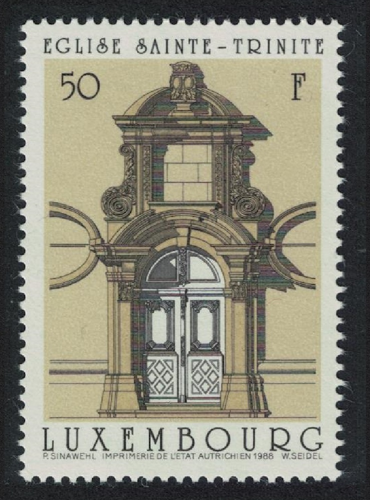 Luxembourg Holy Trinity Church Doorways 1988 MNH SG#1235 MI#1206