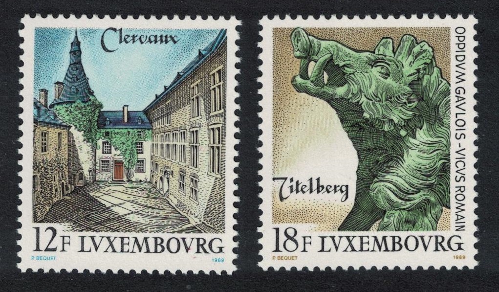 Luxembourg Tourism 2v 1989 MNH SG#1254-1255 MI#1230-1231