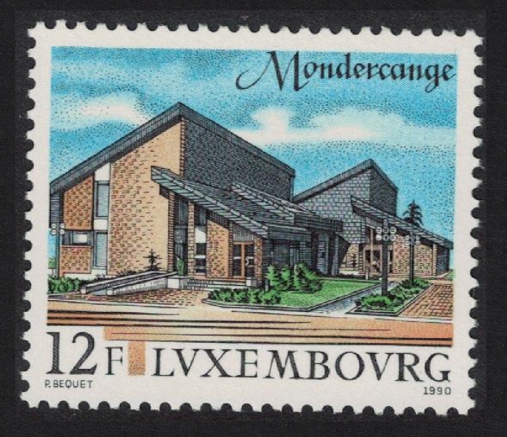 Luxembourg Mondercange administrative offices 1990 MNH SG#1275-1276 MI#1251