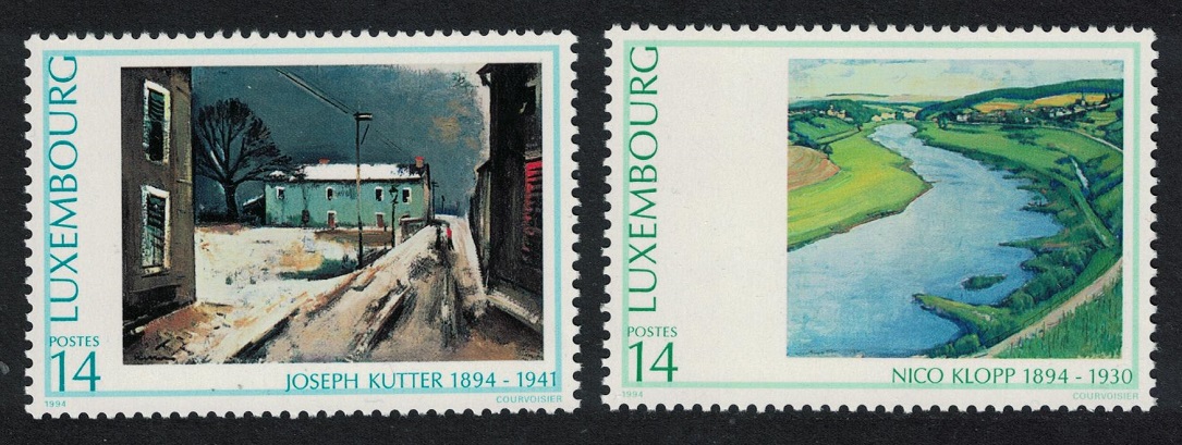 Luxembourg Artists&#39; Birth Centenaries 2v 1994 MNH SG#1368-1369