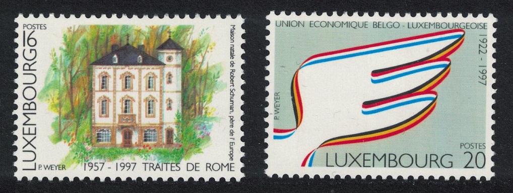 Luxembourg Anniversaries 2v 1997 MNH SG#1439-1440 MI#1416-1417