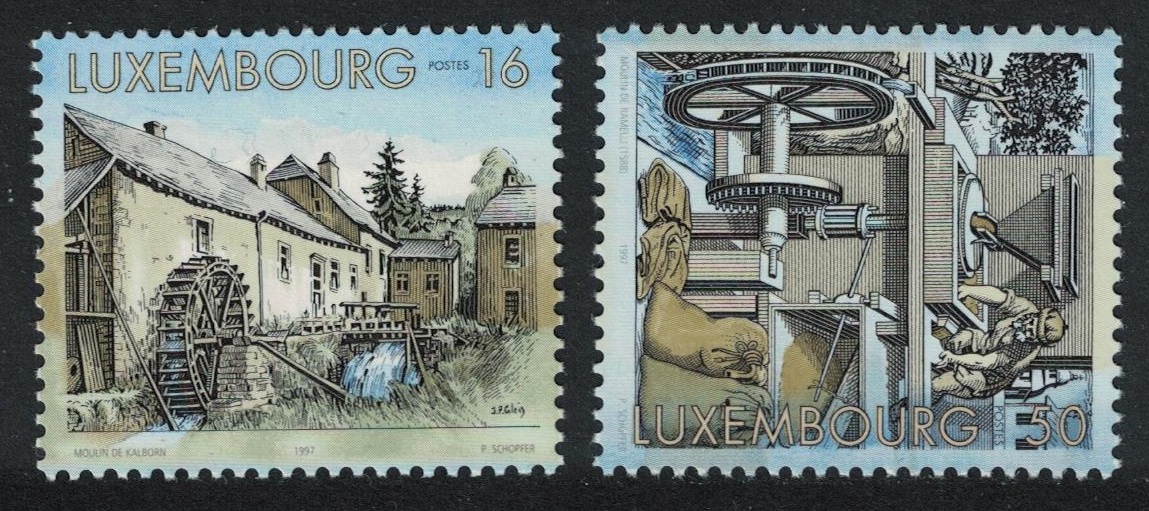 Luxembourg Water Mills 2v 1997 MNH SG#1455-1456 MI#1429-1430