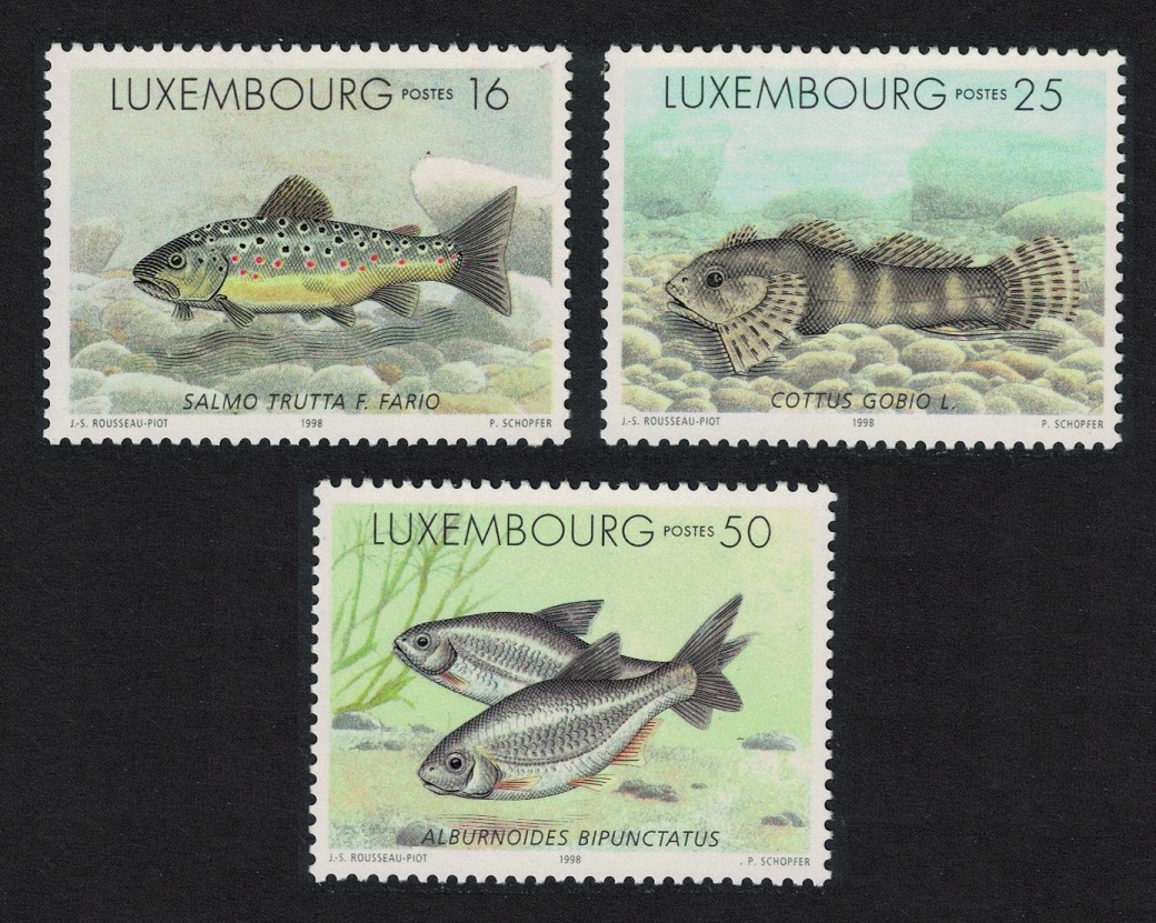 Luxembourg Freshwater Fishes 3v 1998 MNH SG#1469-1471 MI#1437-1439