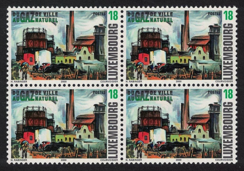 Luxembourg Esch-sur-Alzette Gas Works Block of 4 2000 MNH SG#1535 MI#1508