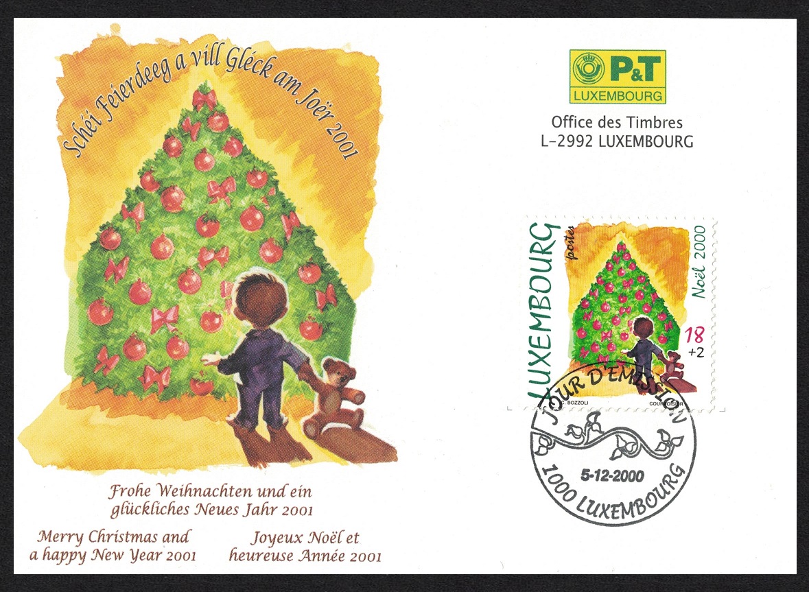 Luxembourg Christmas FDC 2000 SG#1549