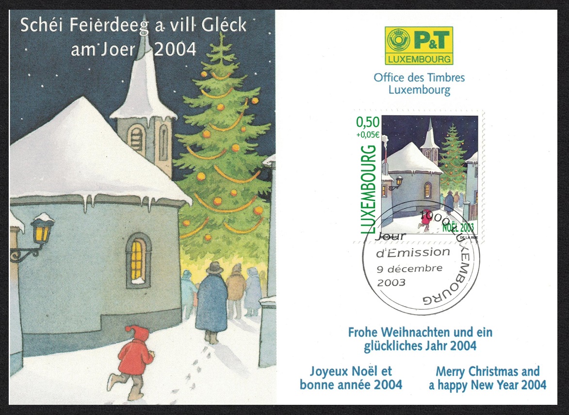 Luxembourg Christmas FDC 2003 SG#1659