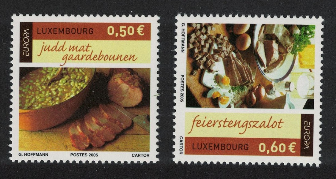 Luxembourg Europa Gastronomy 2v 2005 MNH SG#1713-1714 MI#1673-1674