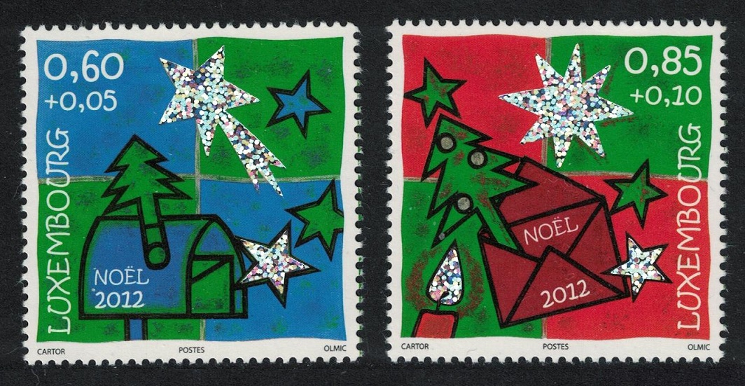 Luxembourg Christmas 2v 2012 MNH SG#1962-1963