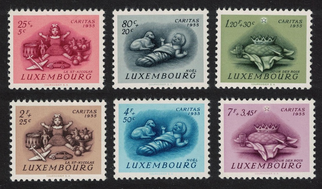 Luxembourg Christmas Day 6v 1955 MNH SG#595-600 MI#541-546