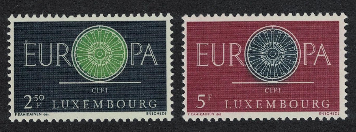 Luxembourg Wheel Europa 2v 1960 MNH SG#683-684 MI#629-630