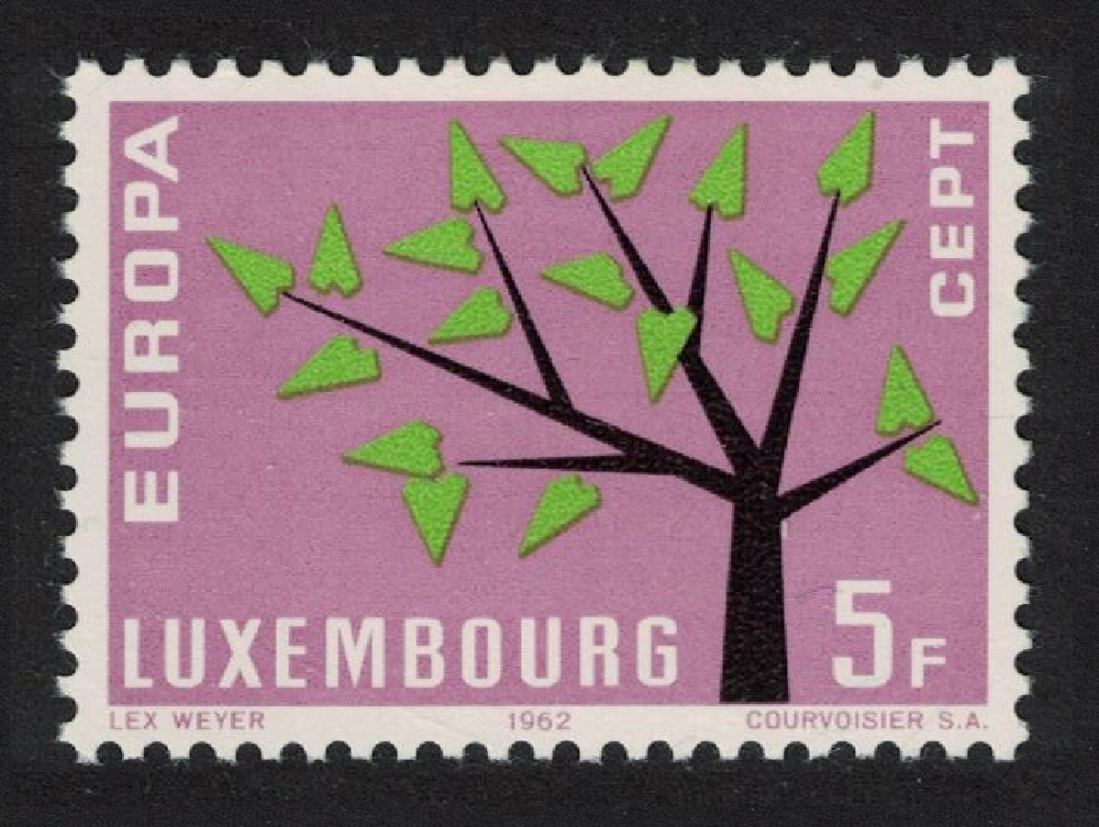 Luxembourg Stylised tree Europa 5f. 1962 MNH SG#708 MI#658